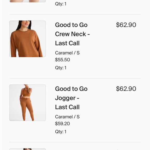 Knix Go to go Jogger Set size small - Picture 5 of 7